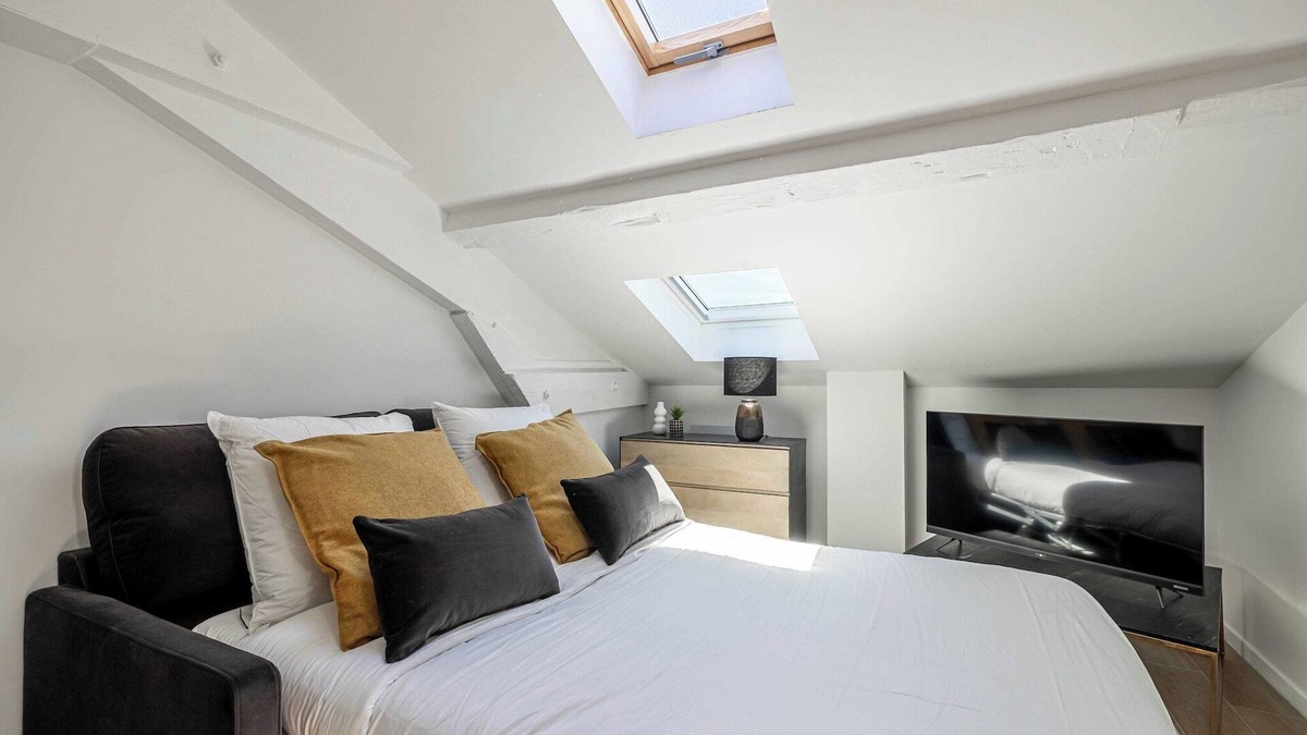 Prado - Republique Apartment | Cozy apartment - Bright skylight - Cannes center