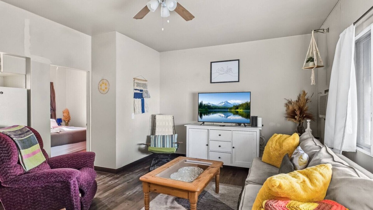 Great Falls Apartment | Cozy Boho Hideaway 1BR Retreat w/Smart TV