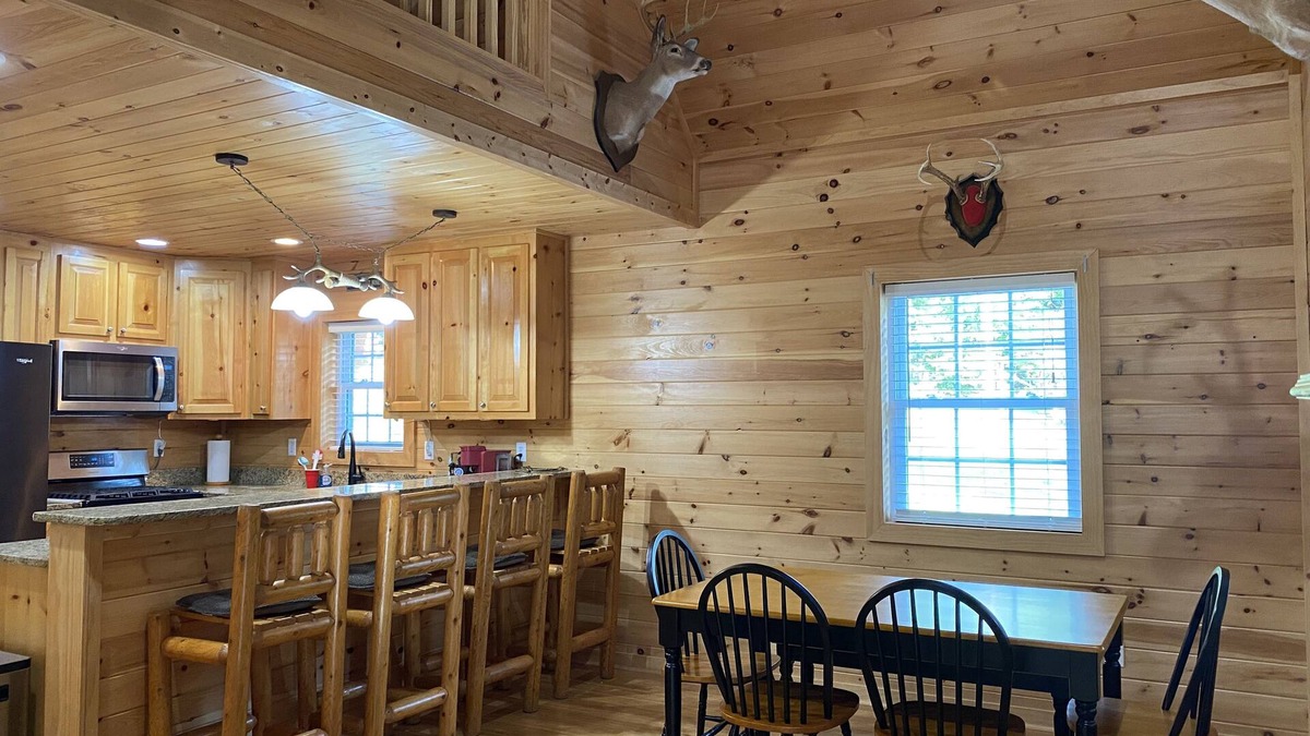 Oak Hill Park Cabin | Cozy cabin w/hot tub! Lake access w/walk to pier