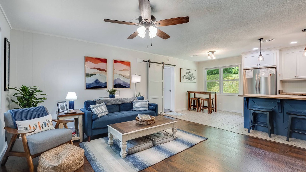 Upper Peachtree Cottage | Cozy Creekside Cottage near Folk School, Murphy, and Hayesville
