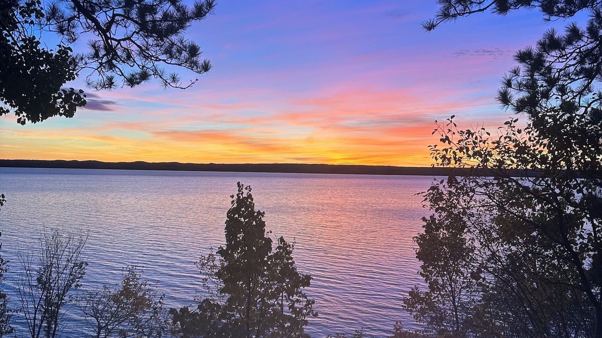 Spruce Cottage | Cozy Hubbard Lake waterfront -beautiful views, private wooded lot, fireplace