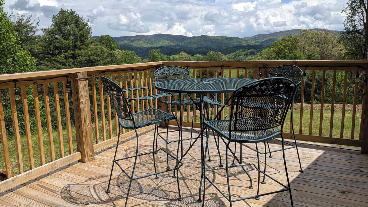 Mountain City Cabin | Cozy loft retreat w/Mountain Views in Mtn City near VA Creeper Trail & Damascus.