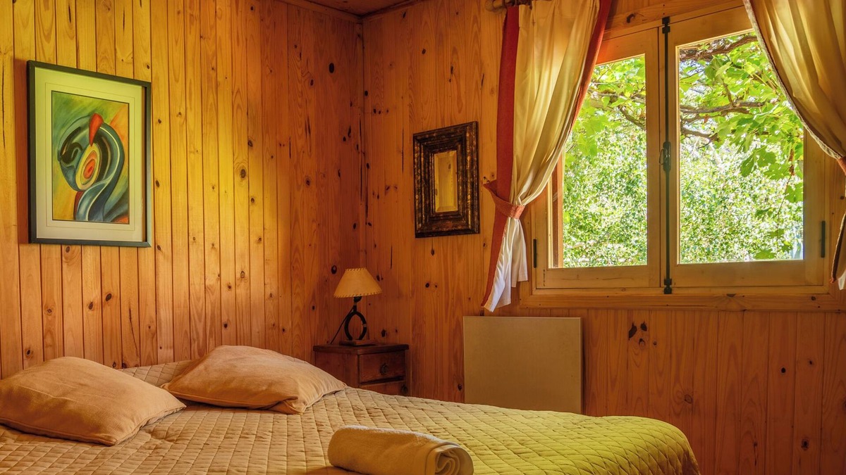 Potrerillos Cabin | Cozy log cabin with mountain view