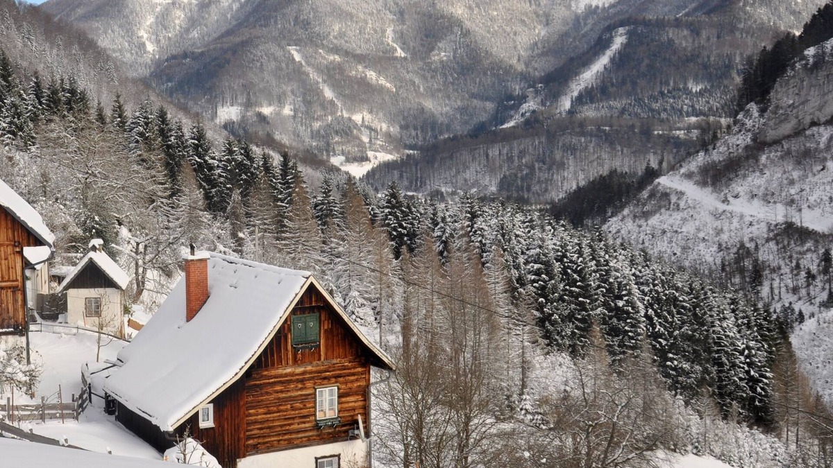 Weyer Ski Chalet | Cozy rustic vacation hut Upper Austria Ennstaler Kalkalpen up to 6 pers., fenced