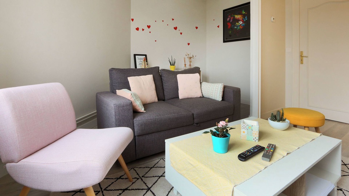 Saint-Pierre-des-Corps Apartment | Cozy T3 near Tours # St Pierre des Corps station