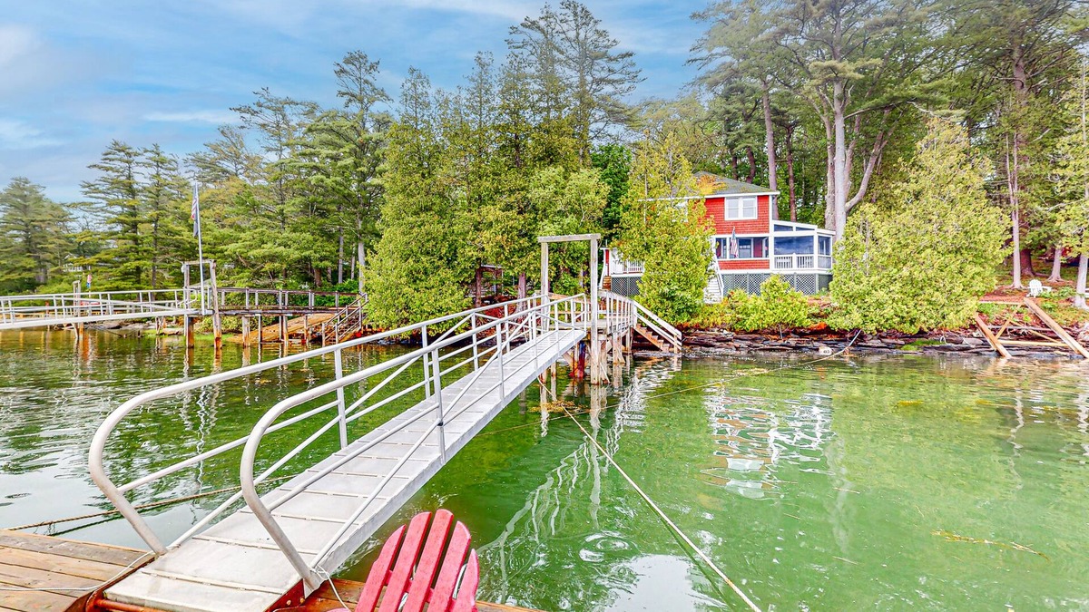 West Bath House | Cozy, Waterfront Cabin-Style Gem with Private Dock and Lovely Views