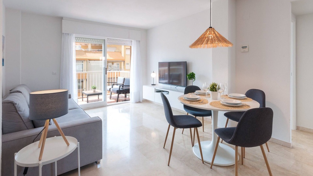 Grao de Gandia Apartment | Cozy with mediterranean style, a few meters from the beach. A/C and free wifi. Terrace with sea views