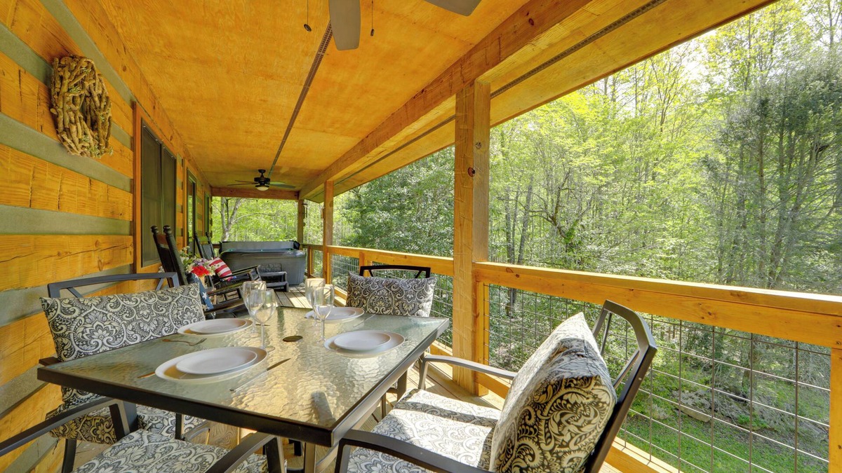 Cherokee Cabin | Creek Access: Quiet Bryson City Retreat w/Hot Tub