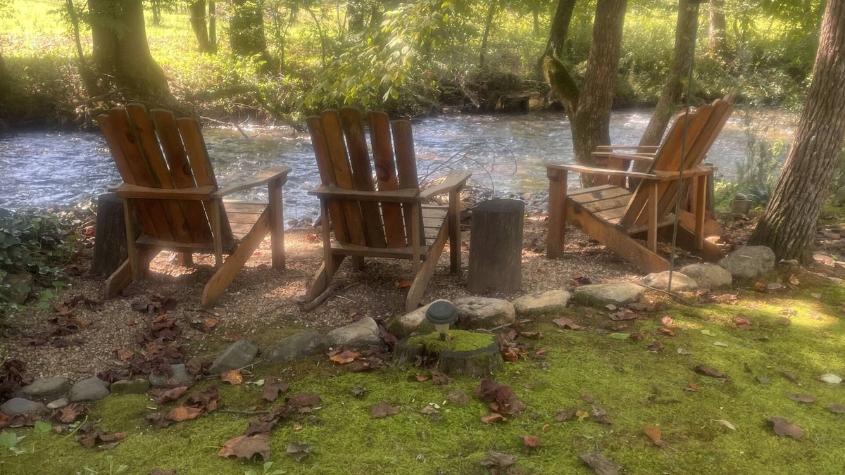 Hayesville House | Creek side home, steps from the creek. Pet friendly