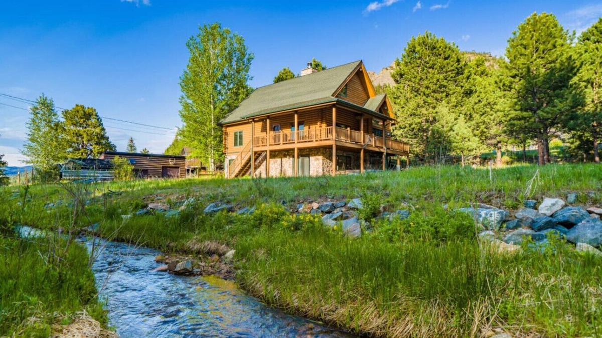Carriage Hills Apartment | Creekside cabin with hot tub, views, fireplace