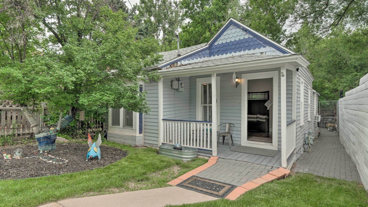 Manitou Springs Historic District House | Creekside Home w/Patio, Walk to Manitou Incline!