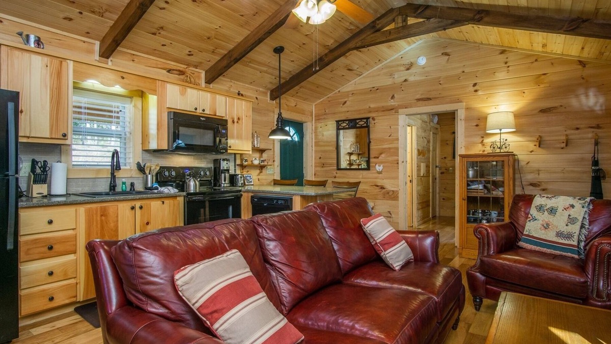 Pisgah Forest House | Creekside Log Cabin | 2 Bed, 2 Bath