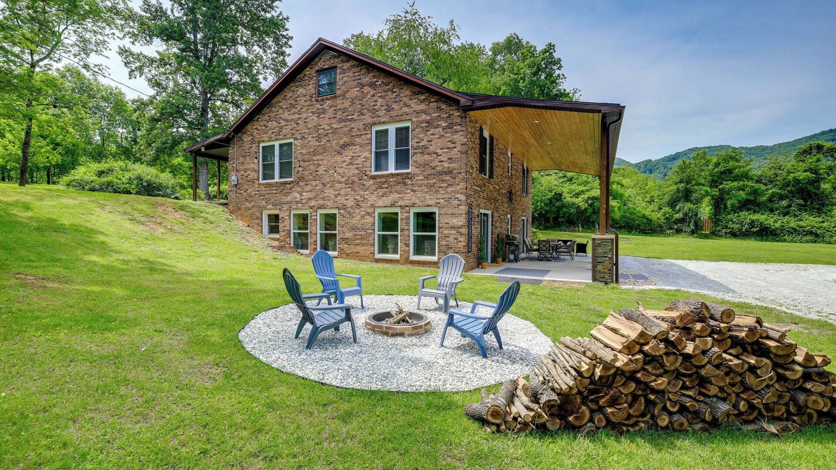 Lambsburg House | Creekside Retreat w/Mtn Views in Lambsburg!