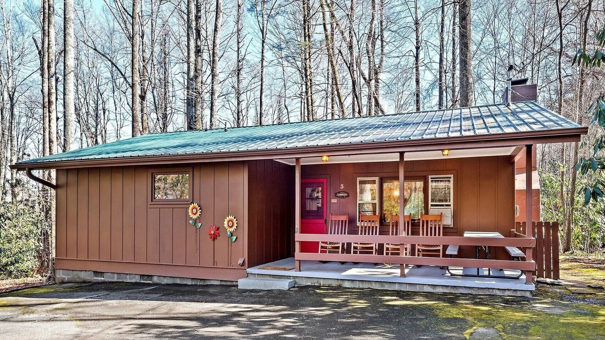 Maggie Valley Cabin | Creekside Serenity Cabin in Maggie - Directly on creek, pool and hot tub access