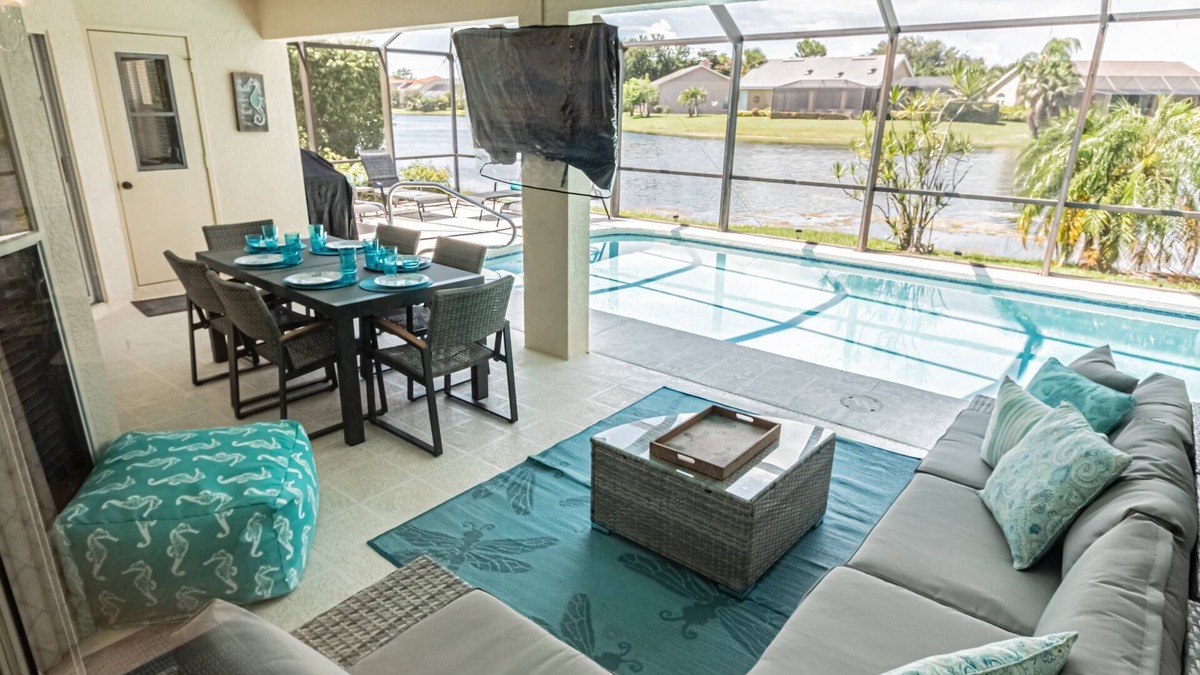 Crown Pointe House | Crown Pointe lake view heated pool home (w/2 King bedrooms) minutes to downtown & beaches!