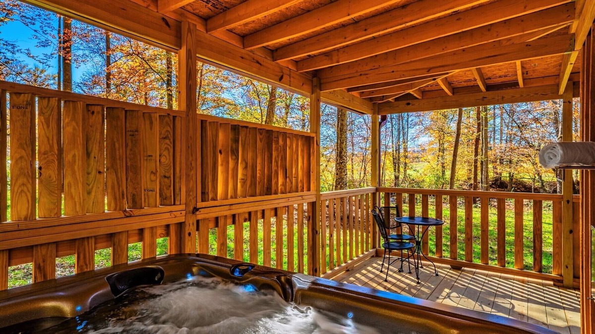 Cosby Cabin | Cuddling On The Creek Couples only romantic " TINY CABIN" retreat!