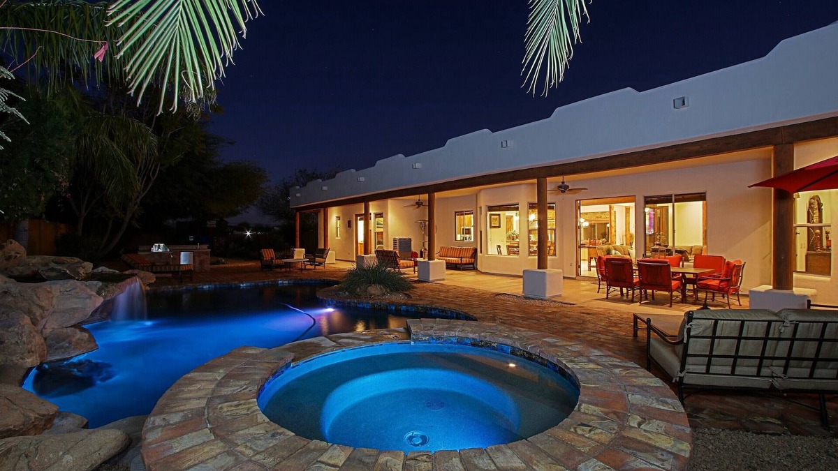 Anthem House | Custom home with heated spa and pool, 1 acre, No HOA, bring Rvs
