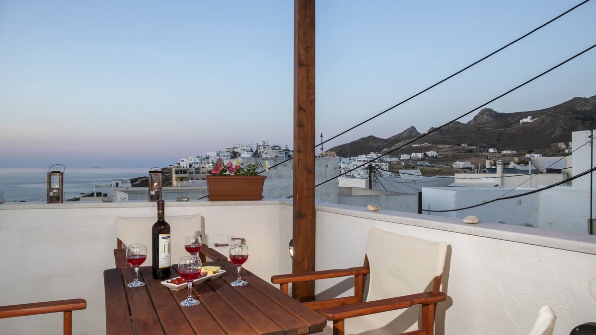 Naxos Town Apartment | Cycladic Sea view Mansion near the Castle