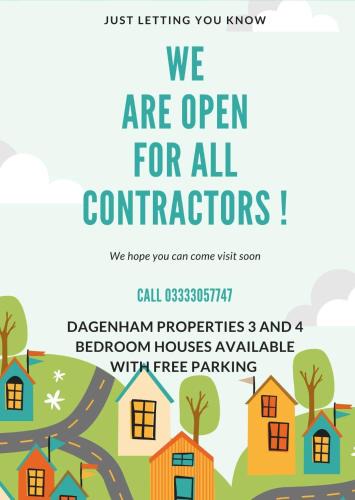 Heath Apartment | DAGENHAM 3 and 4 BEDROOMS 2BATHS with Parking