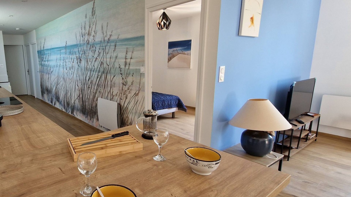 Kervoyal Apartment | Damgan, 3 Chambres, Plein Sud, Plages à 200m