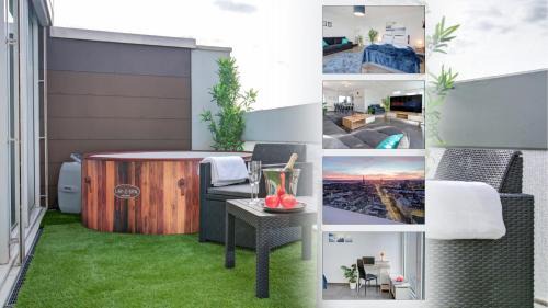 Oststadt Apartment | Das Penthouse - Jacuzzi - BBQ - Dachterrasse