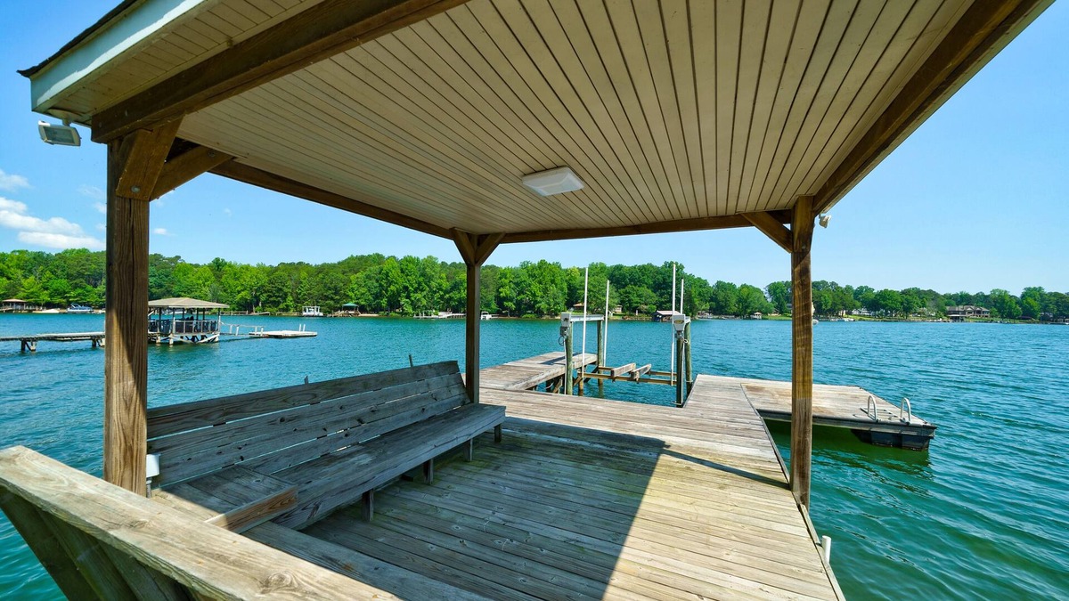 Denver House | Deep Water Cove - Luxury Lakefront Home with Pool, Private Dock and Beach