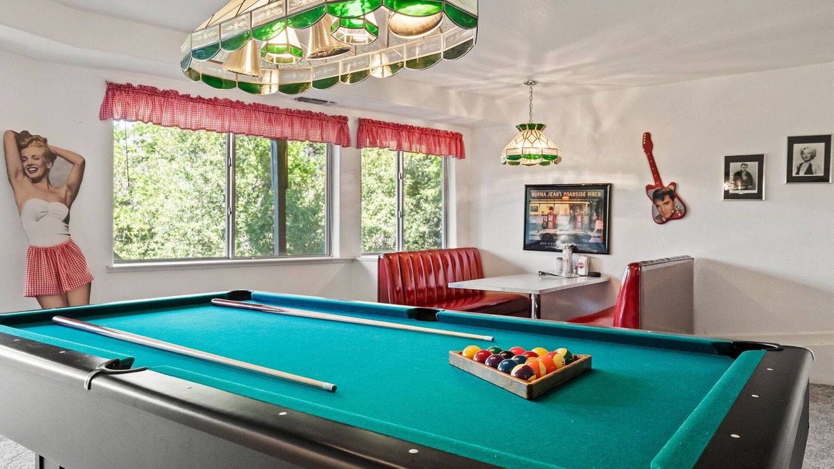 Mono Vista House | Deer Heights Lodge| View - Game Room - Lake Access