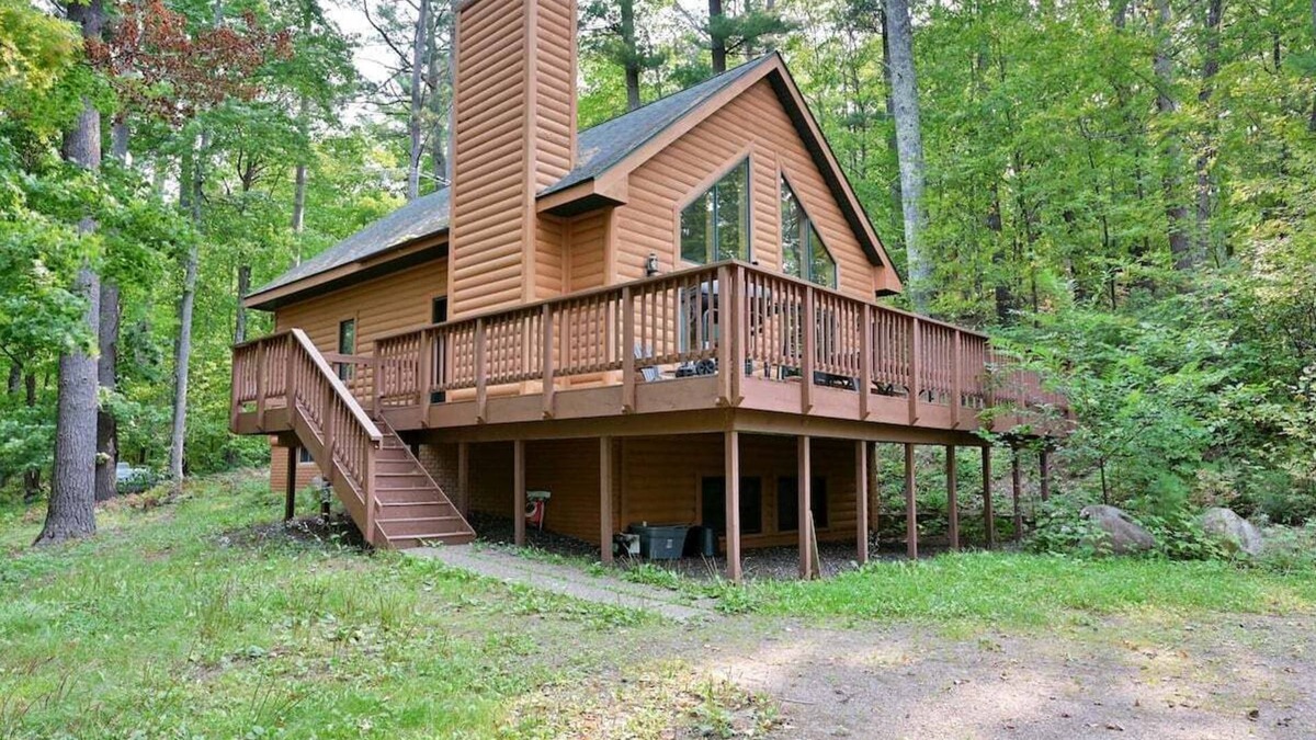 Iron River House | Deer Trail Log Home #13 on Lake Delta near Iron River, WI