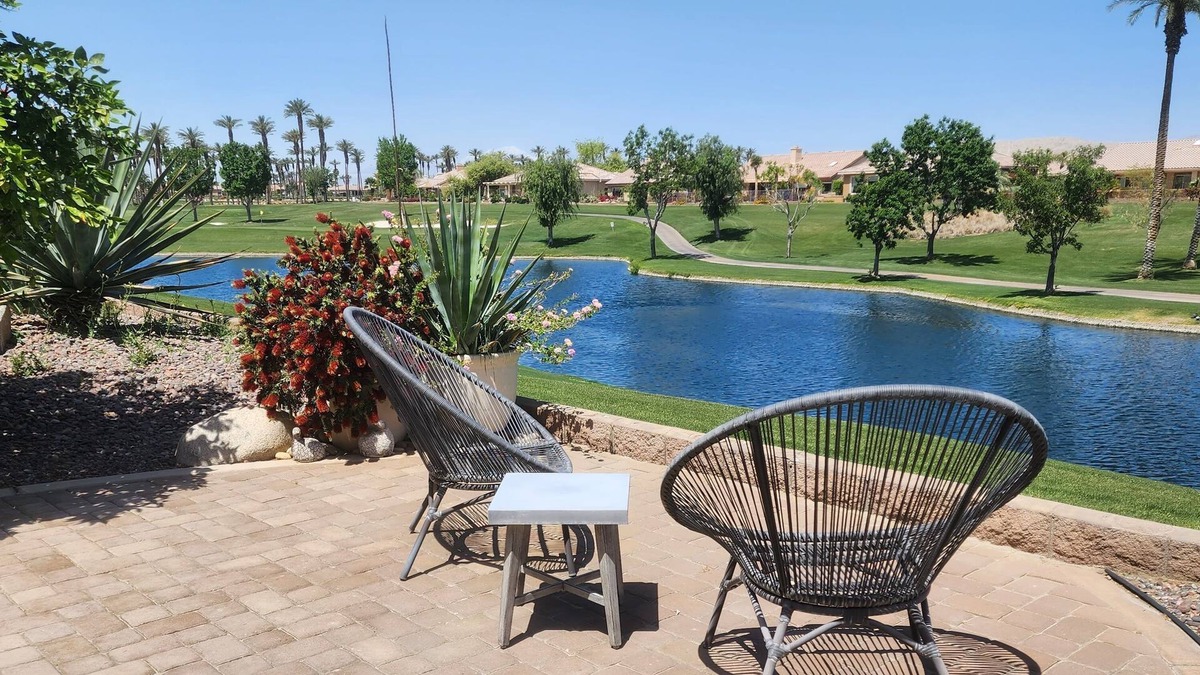 Desert Palms House | Dell Webb Resort for 55+ Snowbirds. Many amenities, views of water & mountains