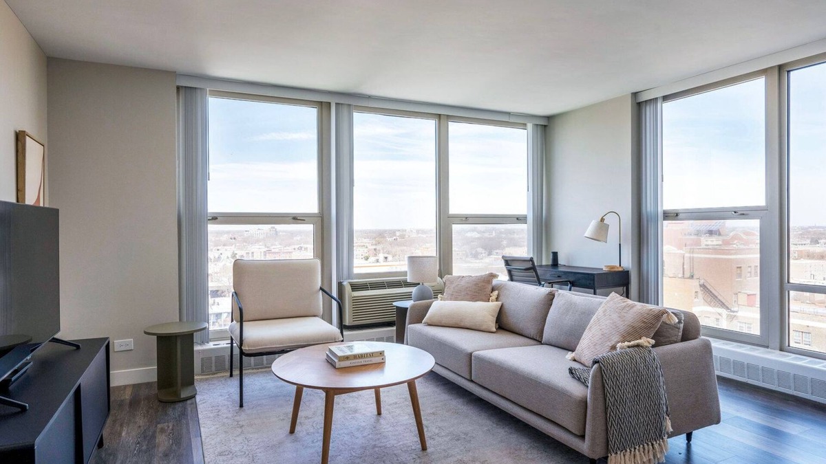 Edgewater Apartment | Deluxe Edgewater 1BR w/Gym, Deck & Lounge, nr L, by Blueground