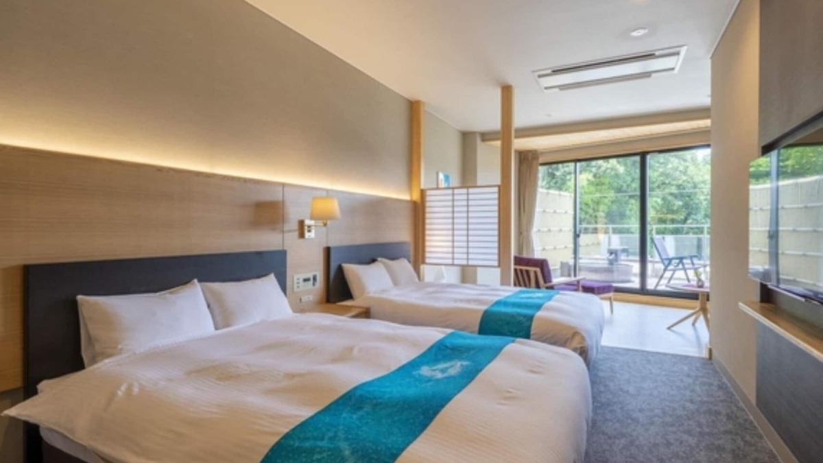 Hachiman-cho Hotel | Deluxe Room with private openair bathwith bathroom and toilet/Gujo Gifu