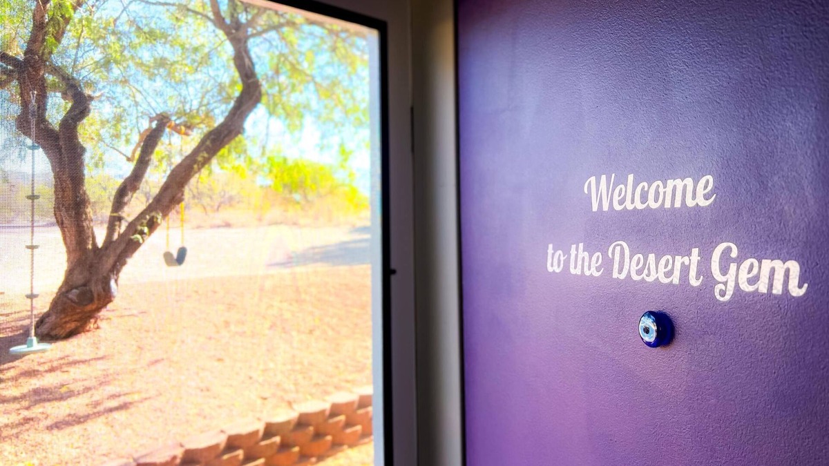 Tucson House | Desert Gem Guest House nestled among lush Mesquite trees.