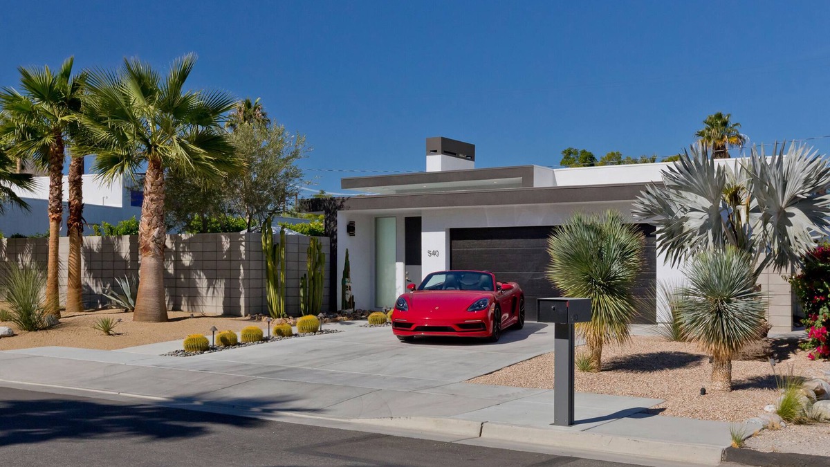 Racquet Club West House | Desert Haven Luxe Oasis with pool/jacuzzi, mountain views and minimalist design