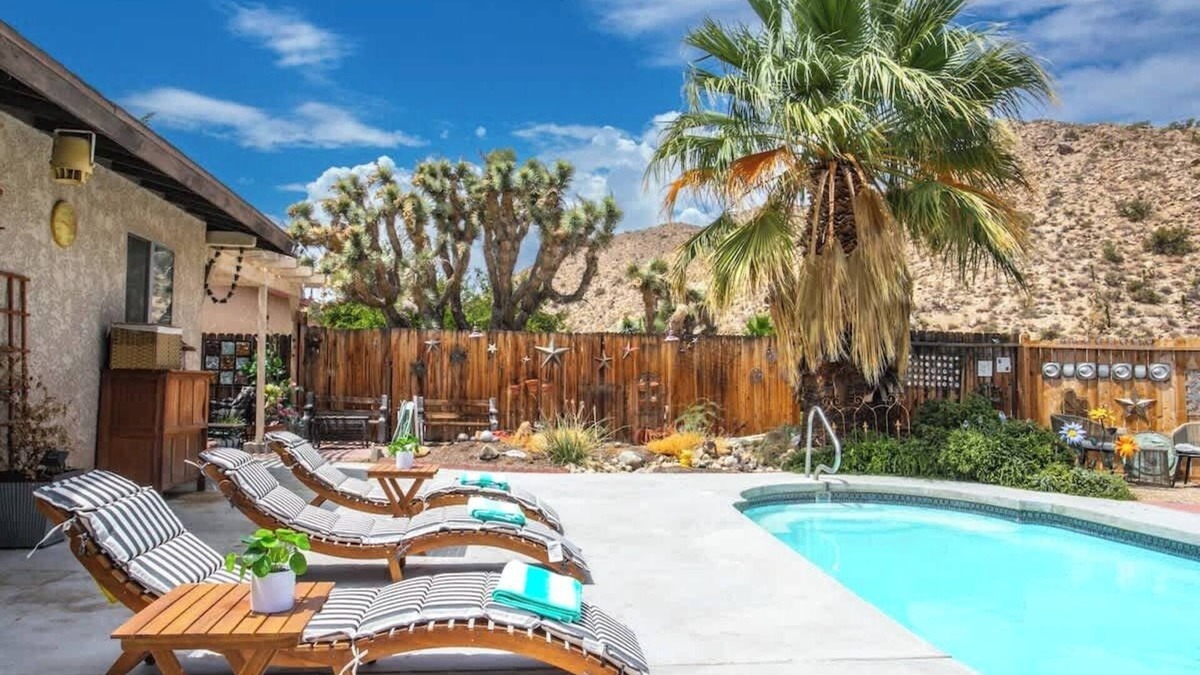 Yucca Valley House | Desert Oasis: 3BR w/Pool, Hot Tub, & Pool Table