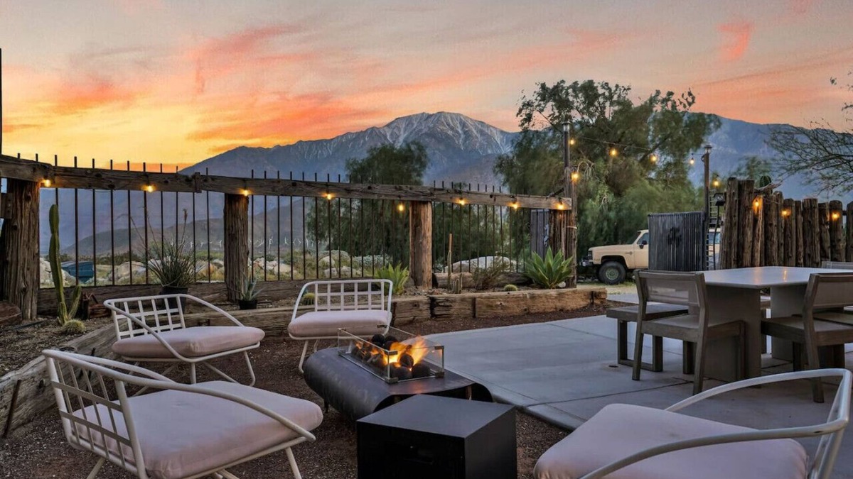 Riverside County Apartment | Desert Zen: Tranquil Escape, Pool/Hot Tub, Firepit