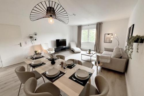 Mainz-Bingen Apartment | Design am Rhein - Traumlage Rheinufer I Küche I öffentl Parkplätze