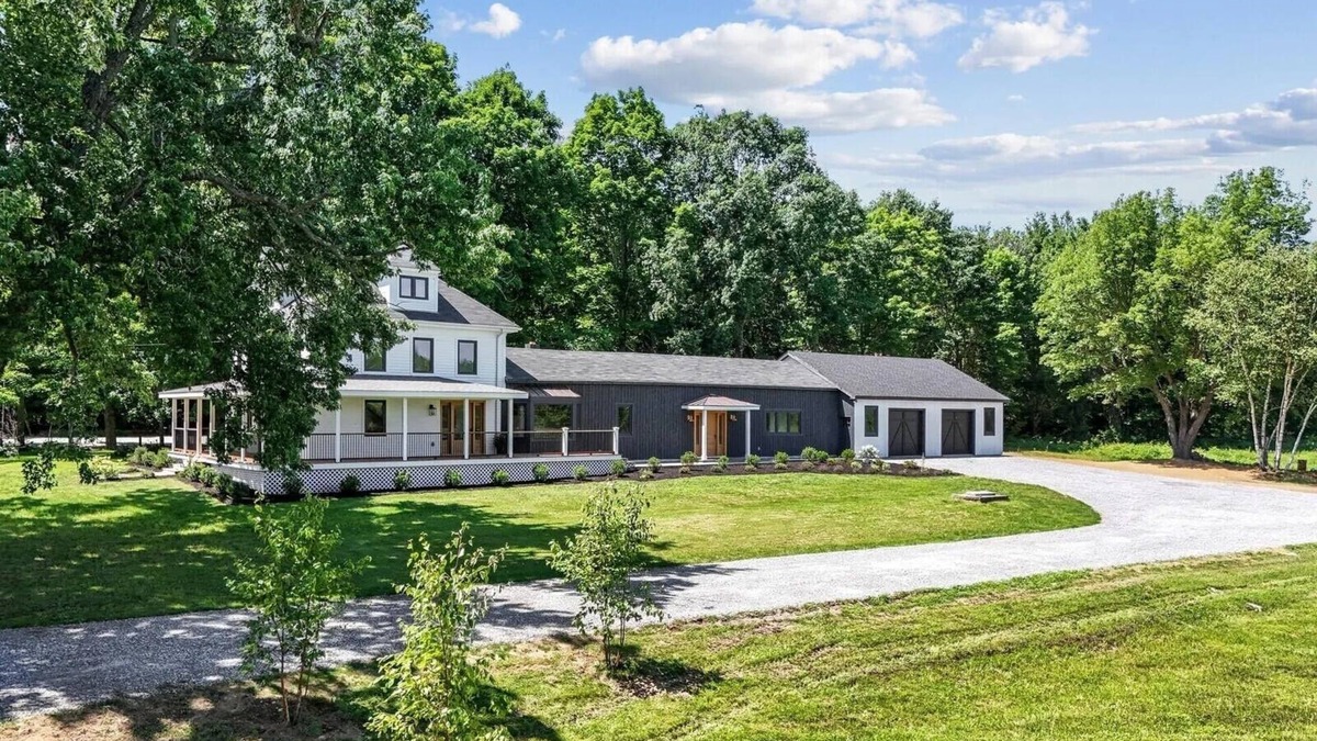 Monmouth Other | Designer 5-bedroom farmhouse with private lake access in rural Monmouth Maine.