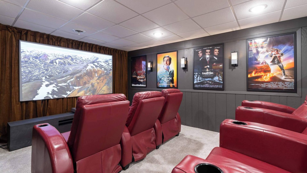 West Omaha House | Designer Home w/Private Yard, Theatre & Games!