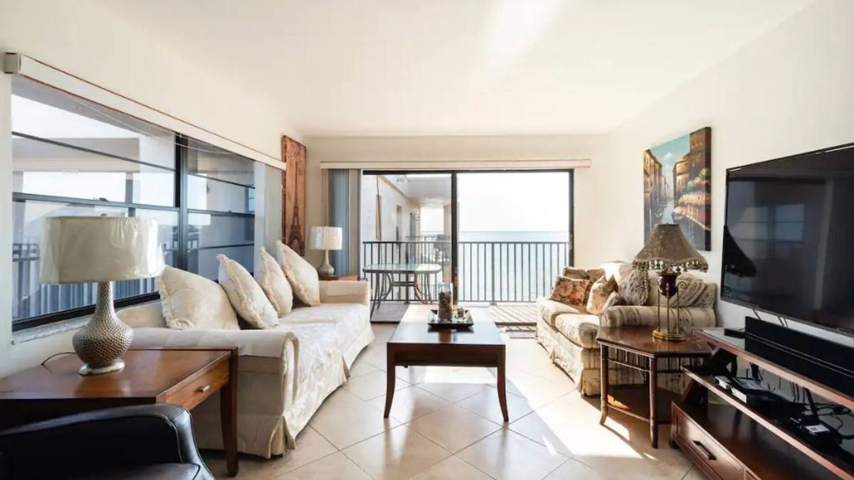 Port Canaveral Condo | Direct River gorgeous view! Newly remodeled, quartzite counter open floor plan