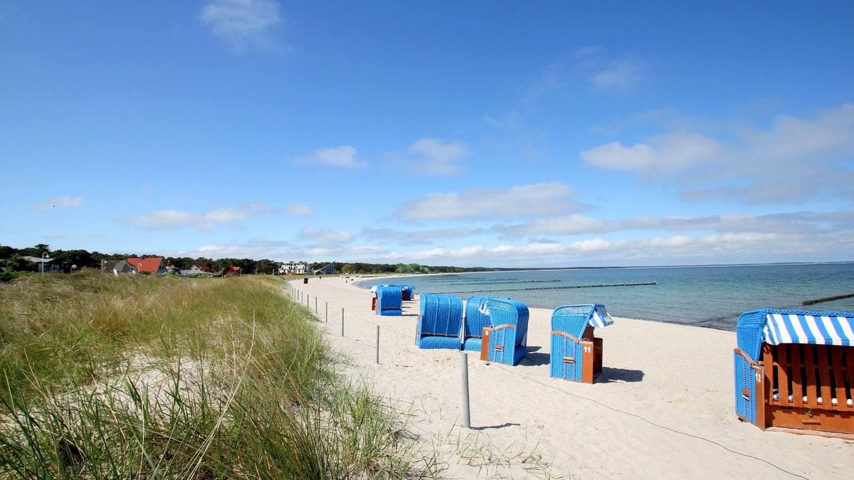 Glowe Apartment | Directly behind the dune, with balcony and sea view - Strandvilla Böck FeWo 15