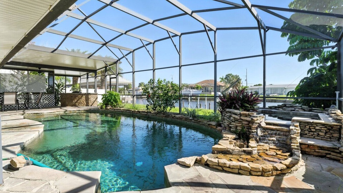 Edgewater House | Dockside and Waterfront with Pool in Charlotte Harbor