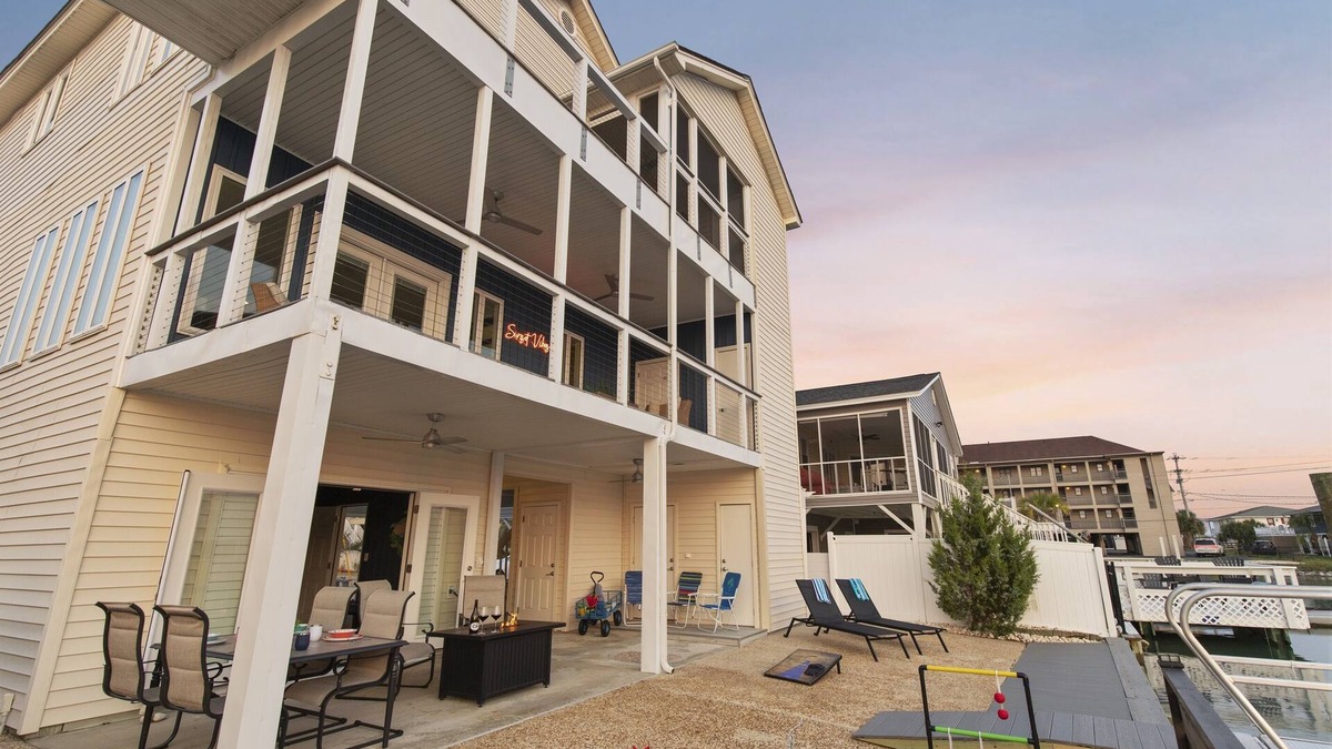 North Myrtle Beach House | Dockside Bliss | 4BR Waterfront | Stunning Sunsets