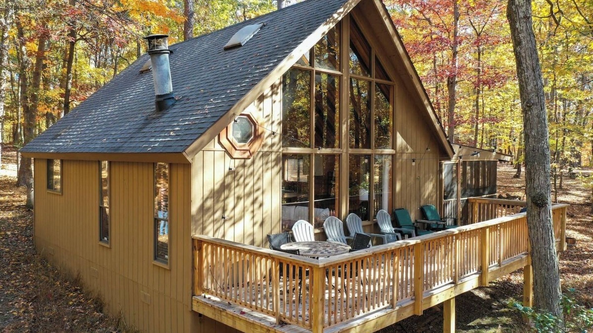 The Woods Apartment | Dog-Friendly A-Frame w/Trails, Firepit, Sports Center