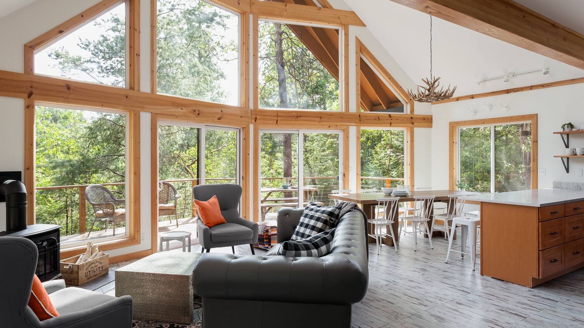 Anderson Island House | Dog friendly cabin + hot tub, nestled amongst the trees