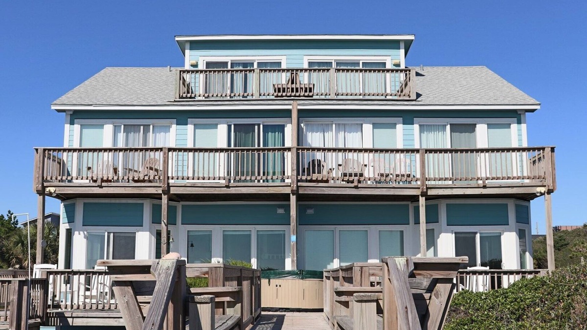Emerald Isle House | Dog-friendly oceanfront duplex. Rent both sides for a large family