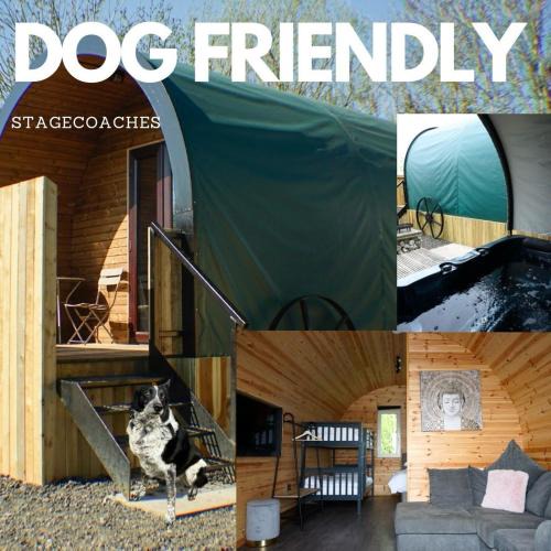Frodsham Hotel | Dog Friendly Stagecoach Glamping Pod with Hot Tub