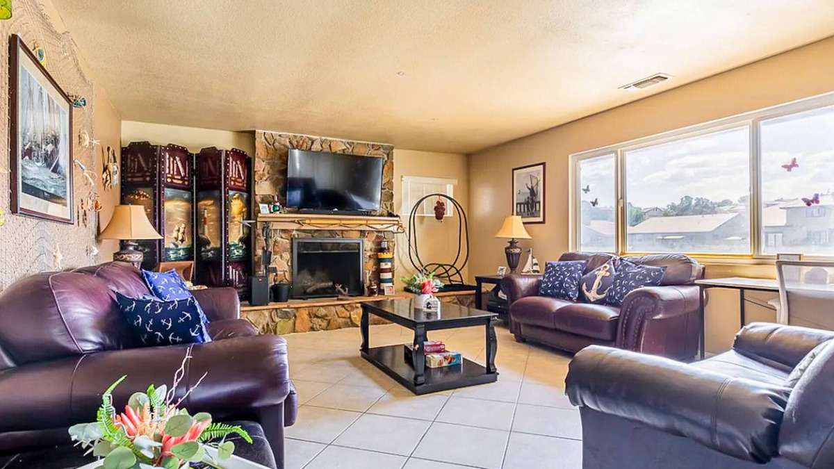 Victorville House | Dog-friendly waterfront home with private beach, firepit, dock, fireplace, grill
