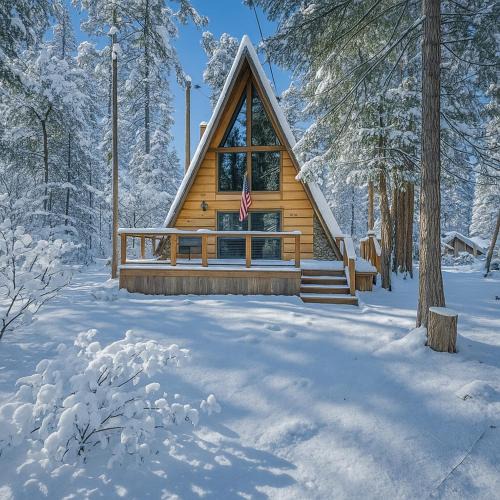 Sierra Cedars House | Dogwood Peak Mid-century A-frame With Ac Style
