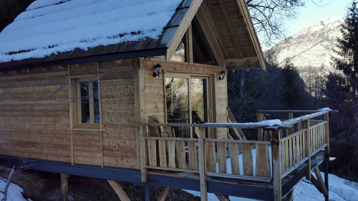 Le Lauzet-Ubaye Cabin | Domaine de l'Esperluette - Cabane Le Jas du chamois