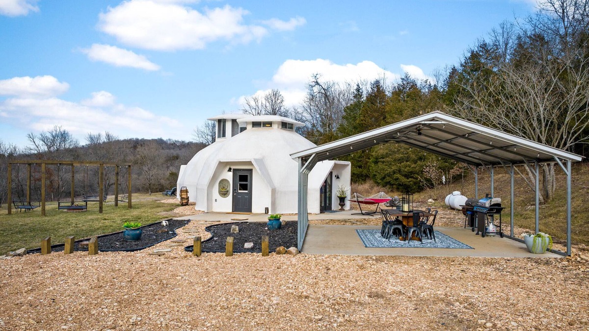 Harrison House | Dome House on Bear Creek - Hot Tub - 20 acres of Bear Creek Frontage - Secluded